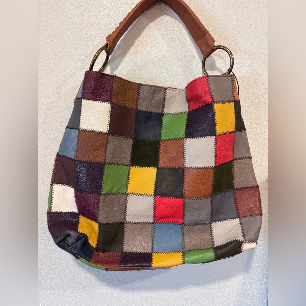 Patchwork Multicolor Tote Bag - image 1
